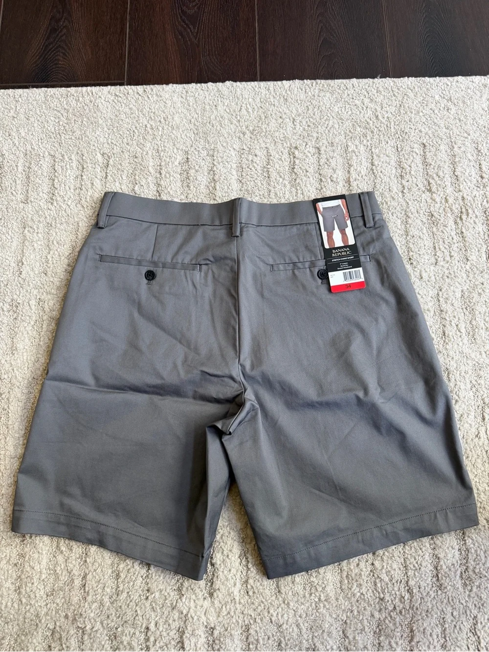 Men’s Banana Republic Chino Shorts 9” Gray Brand New Size 34